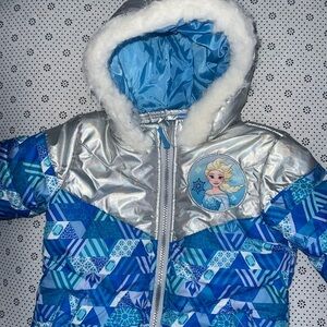 🛍PRETTY Little GIRLS FROZEN WINTER COAT SIZE 2T  🛍